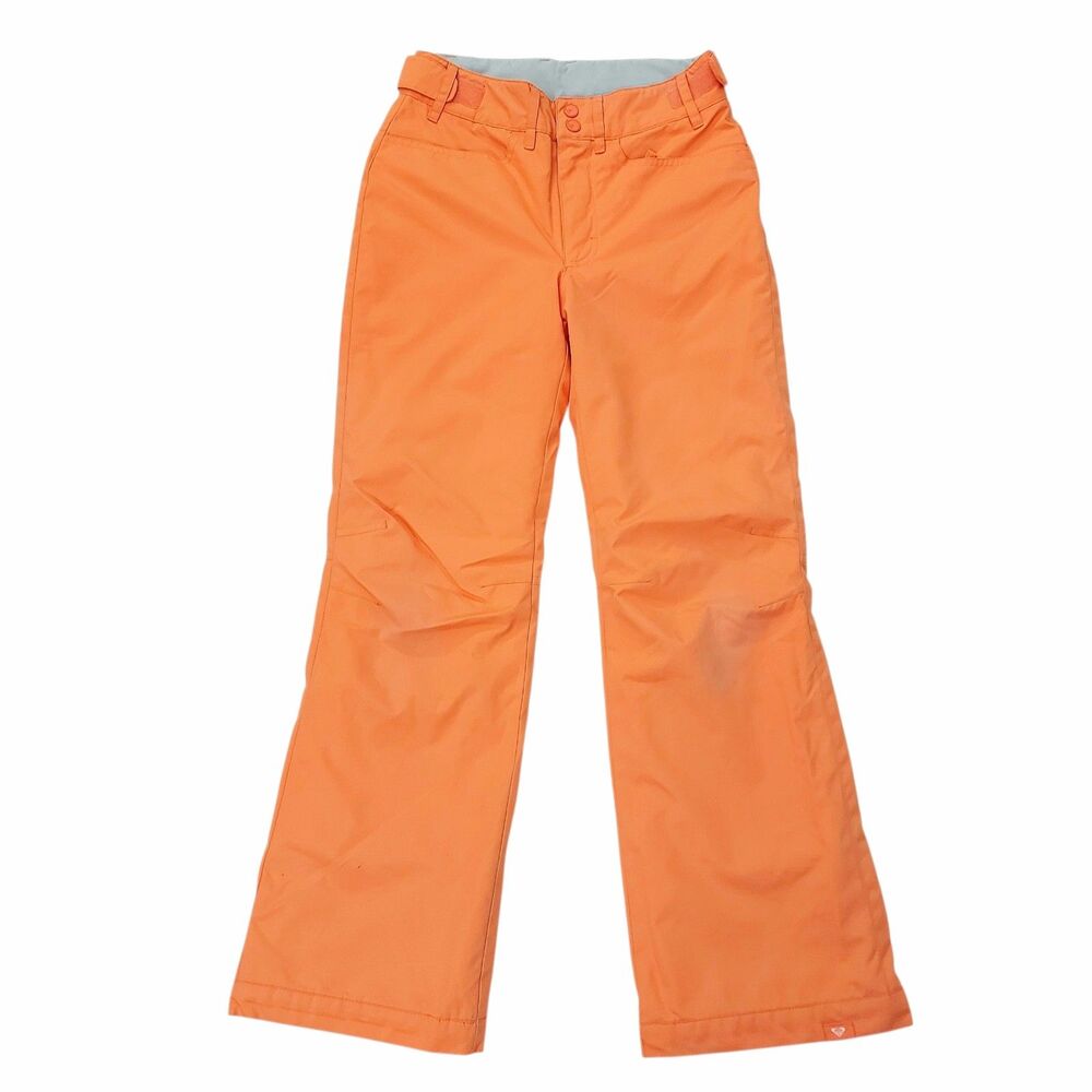 Roxy Snow Pants Girls XL 14 Orange DryFlight Waterproof Ski Snowboard Winter